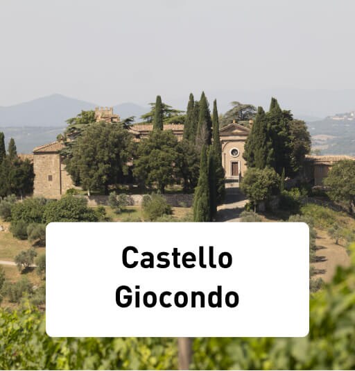 Castello Giocondo: het wijnhuis op een berg tussen de cipressen